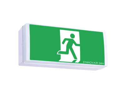 EXODUS BOXSTER-W 2W Wide Base Wall Exit Light