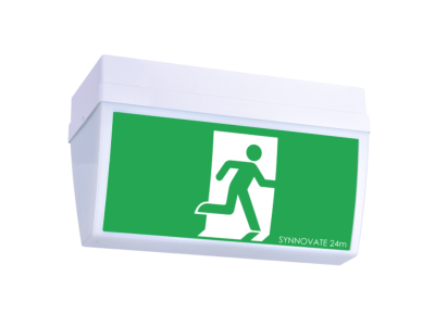 EXODUS BOXSTER-C 2W Wide Base Ceiling Exit Light