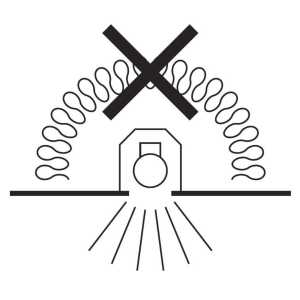 Do Not Cover Luminaire
