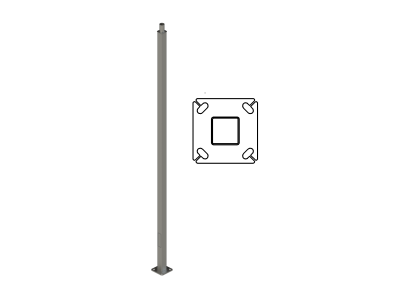 Horizon Square Light Pole 8.0m